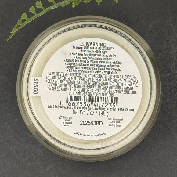 BBW Freshwater Bath & Body Works Mason Jar Single Wick Candle - Picture 10 of 10